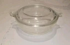 Vintage Pyrex #019 Clear Glass 20oz. Covered Casserole Dish Lid w/ Tab Handles