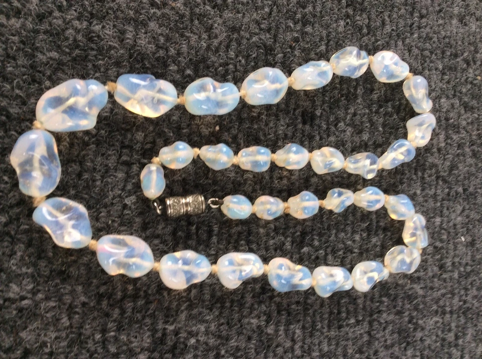 Impresionante collar antiguo chino de cristal peking vintage Foto 4 de 4