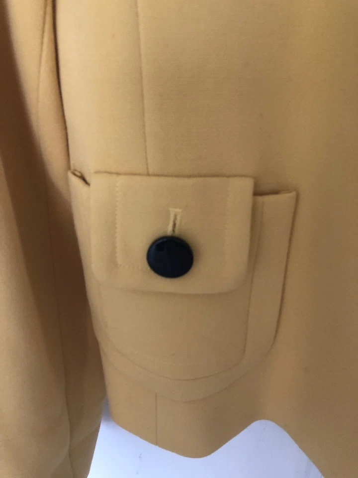 Chaqueta Julie Mitchell Urban Collection Invierno Sol Amarillo Forrada Talla 10 Foto 4 de 4