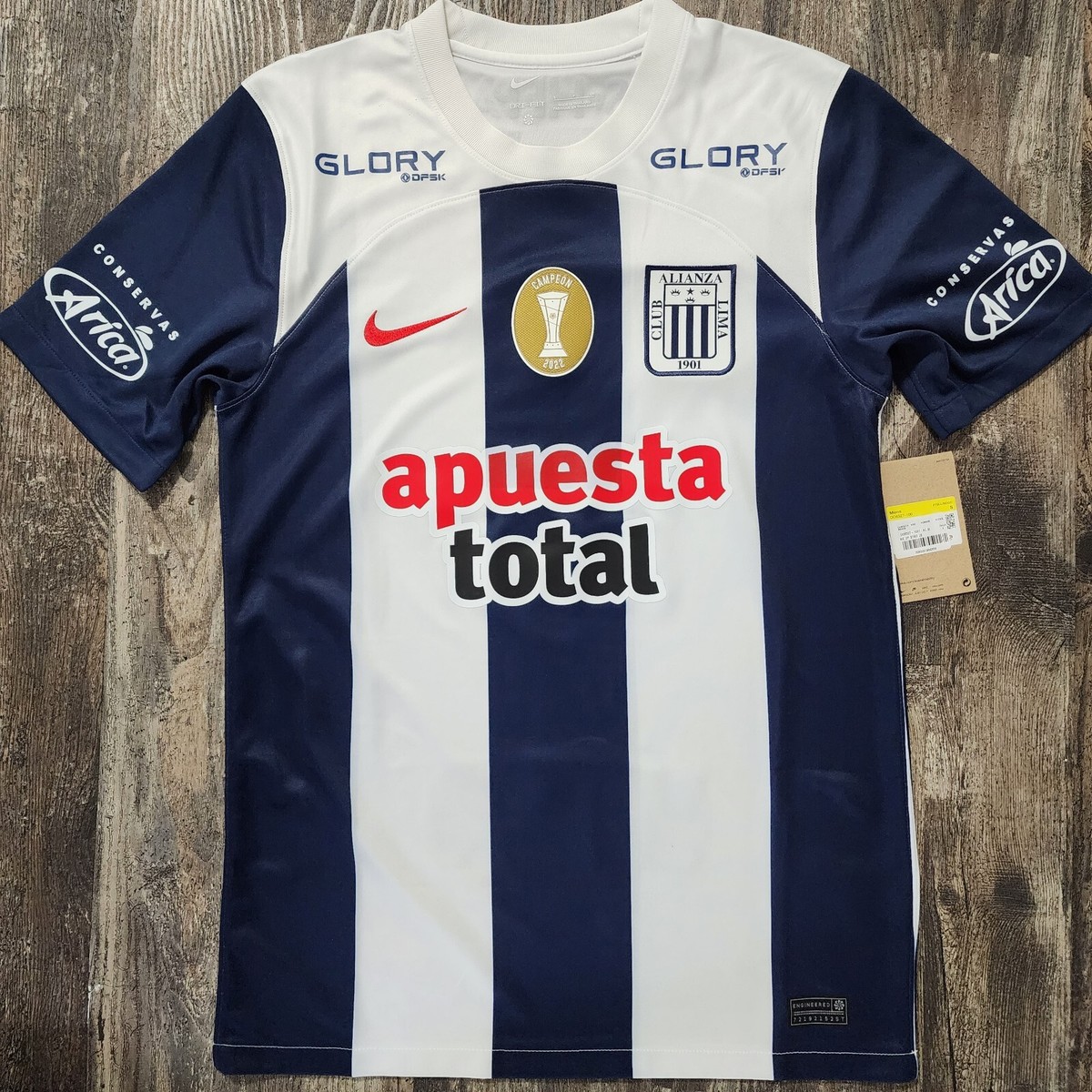 2023 Nike Alianza Lima Home Soccer Jersey Hernan Barcos Men Small