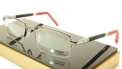 New Authentic Charriol Eyeglasses Frame SP23006 Sports Chrome Black Red France