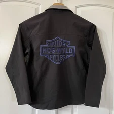 Motor Hog-Wyld Cycles Men’s Jacket Black Adult M Embroidered Logo Motorcycle