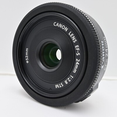 Near Mint Canon EF-S 24mm f/2.8 STM Lens Wide Angle From Japan