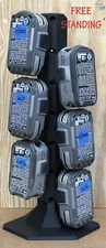 Free-standing Ryobi 18v One+ Modular 6 Battery Holder Tower garage tool storage