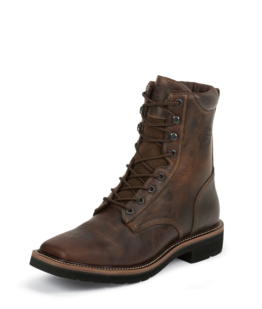 Rugged Men\'s Tan Leather Boots Durango Men main image 2
