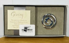 DEMDACO Silver Swirl Pin -  Metal - Giving Pin in Gift Box