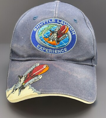 Shuttle Launch Experience Kennedy Space Center NASA Blue Baseball Hat  Souvenir