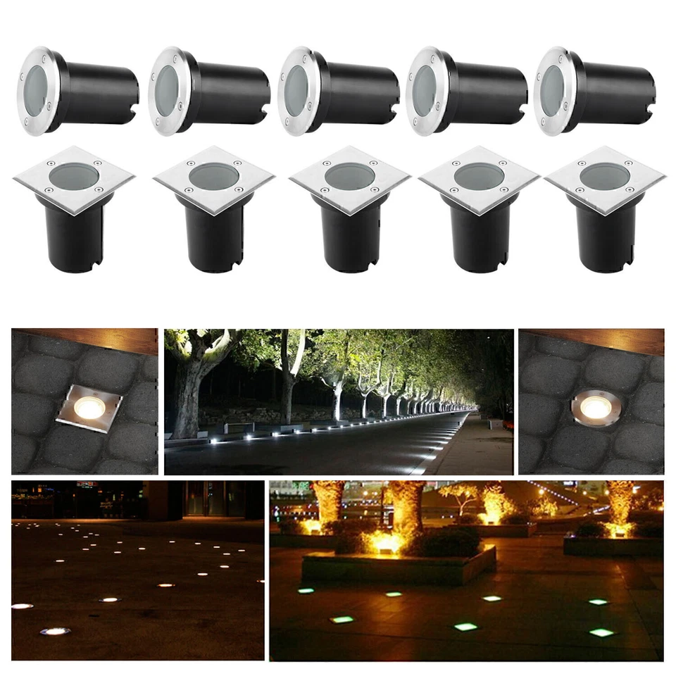 Bodeneinbauleuchte GU10 LED Bodeneinbaustrahler Bodenleuchte 230V außen Beton - Bild 2 von 4