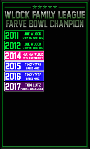 Custom Fantasy Football Championship League Champion Banner - Removable Years - Bild 2 von 3
