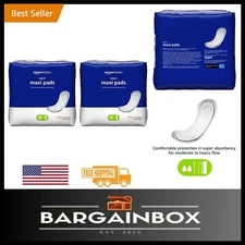 Extra Heavy Absorbency Maxi Pads, 96 Count, Dri-Fit Cotton for Unmatched Dryness