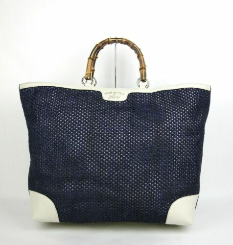 A Point Etc Bamboo Raphia Deuxieme Classe Handbag Basket Bag From  