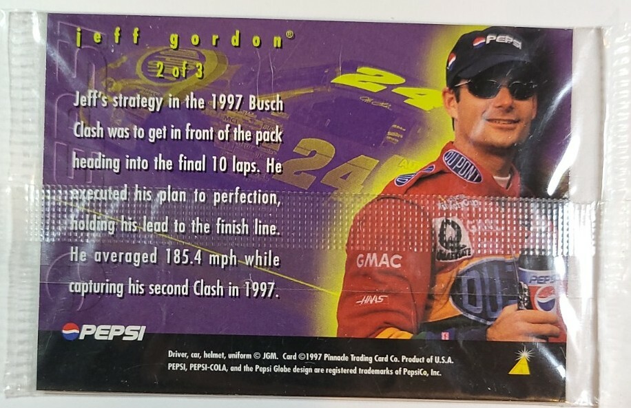 1997 Pinnacle Pepsi Jeff Gordon Card # 2 of 3 | eBay