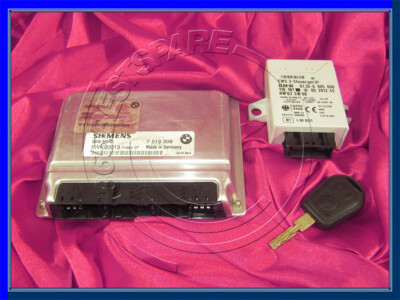 BMW Z3 3 5er E36 E46 E39 2.5i M54 MOTORSTEUERGERÄT DME MS43 ZÜNDSCHLÜSSEL EWS KIT