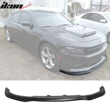 Fits 15-23 Dodge Charger RT IKON Style Front Bumper Lip Spoiler Unpainted - PU