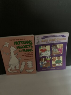 Preschool Learning Books Lot Of 2 Patterns Projects & Plans, Arts & Crafts