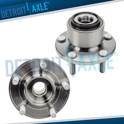 Front Driver Passenger Wheel Bearing Hubs Assembly Set for Volvo V50 C70 C30 S40