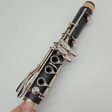 17-Key Bakelite Silver-plated Clarinet with Box Mouthpiece