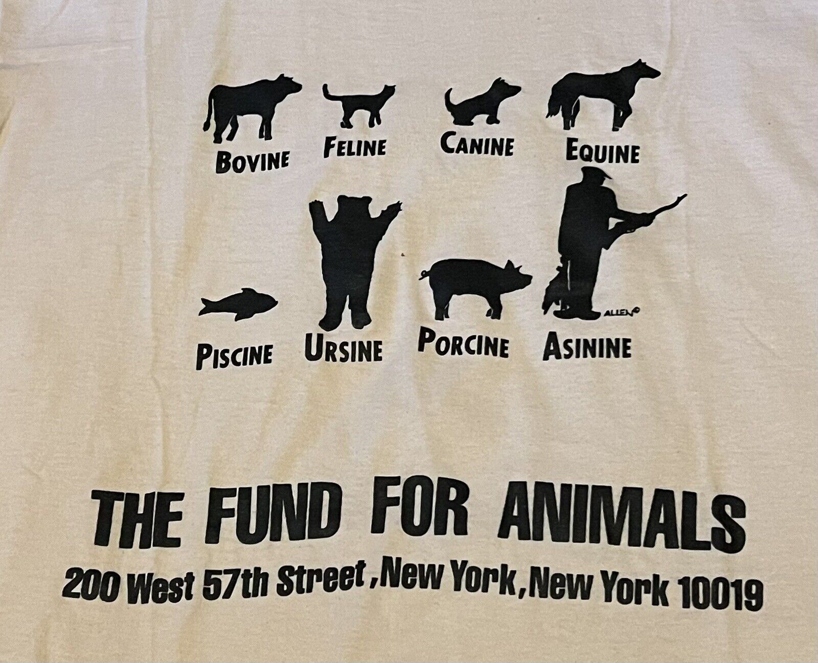 Vintage THE FUND FOR ANIMALS TShirt NYC 1970s/1980s Vegan PETA Animal Rights  XL | eBay