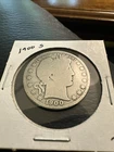 1900 S Barber Silver Half Dollar Nice Good U.S. 50c Type Coin (Raw18760)