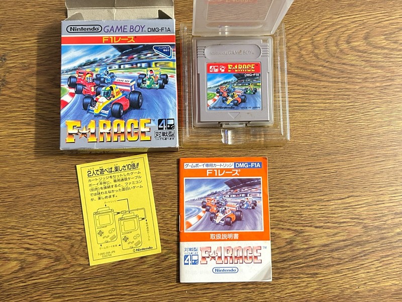 F1 Race Nintendo Game Boy GB Cartridge DMG-F1A W/ Box Tested Japan D10