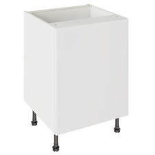 KitchenKit Value Slab 600mm Sink/Hob Cabinet White Kitchen Unit
