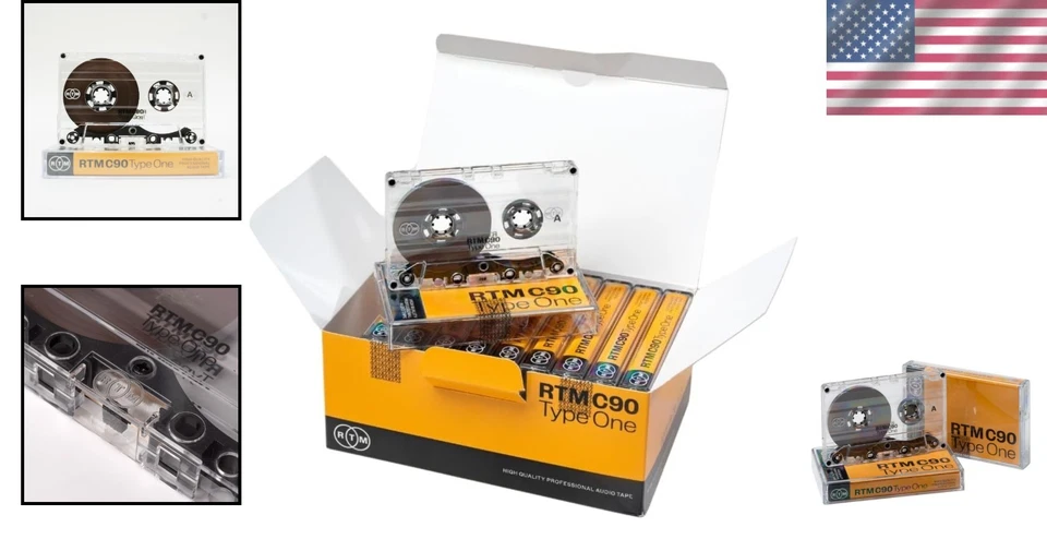Premium Pack of 10 RTM C90 90-Minute Music Cassettes for Professional Recording - Image 2 of 4