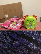 Opened Sonic Drive In Zuru Snackles 2025 Wacky Pack Toy #9 Axolotl Limeade