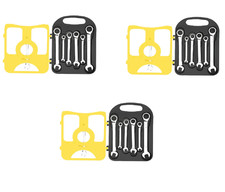 7Pc Metric Ratchet Wrench Set 8-19mm Combination Spanner Kit Pack of 3 USA STOCK