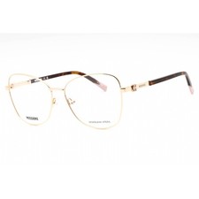 Missoni Women's Eyeglasses Rose Gold Metal Butterfly Full Rim MIS 0144 0000 00
