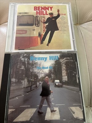 Lot of 2 CDs by Benny Hill English Comic (Best Of, Sings Earnie) Canada