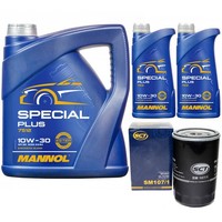 MotoröL Set Mannol 10W-30 API SN 7 Liter + ÖLfilter FüR Mercedes E-Klasse Opel