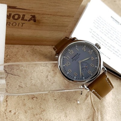 Shinola Runwel Slate Blue Dial 41mm Argonite 1069 Quartz Men's