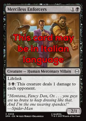 MTG MERCILESS ENFORCERS FOIL EXC - I DUI SPRITTATO 58 - SPM - MAGIC