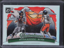 2025 Panini Donruss Optic Peyton Manning Bo Nix #5 Dual Downtown Broncos
