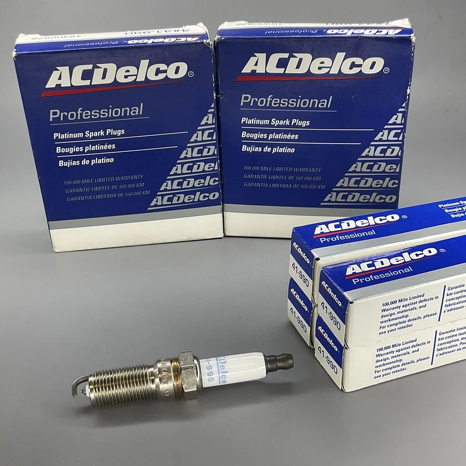 Bujía doble platino 4 piezas para Ford Transit-150 250 Lincoln MKS MKZ ACDelco Foto 3 de 4