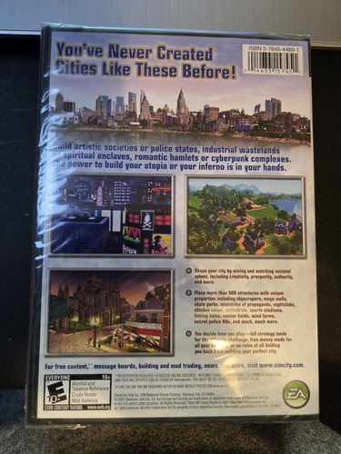Sim City Societies (PC DVD-Rom, 2007) Big Box EA Games PC Game - Picture 2 of 2