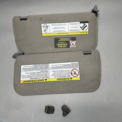 1998-2004 Nissan Frontier Xterra GRAY Sunvisors Sun Visor Shade PAIR OEM