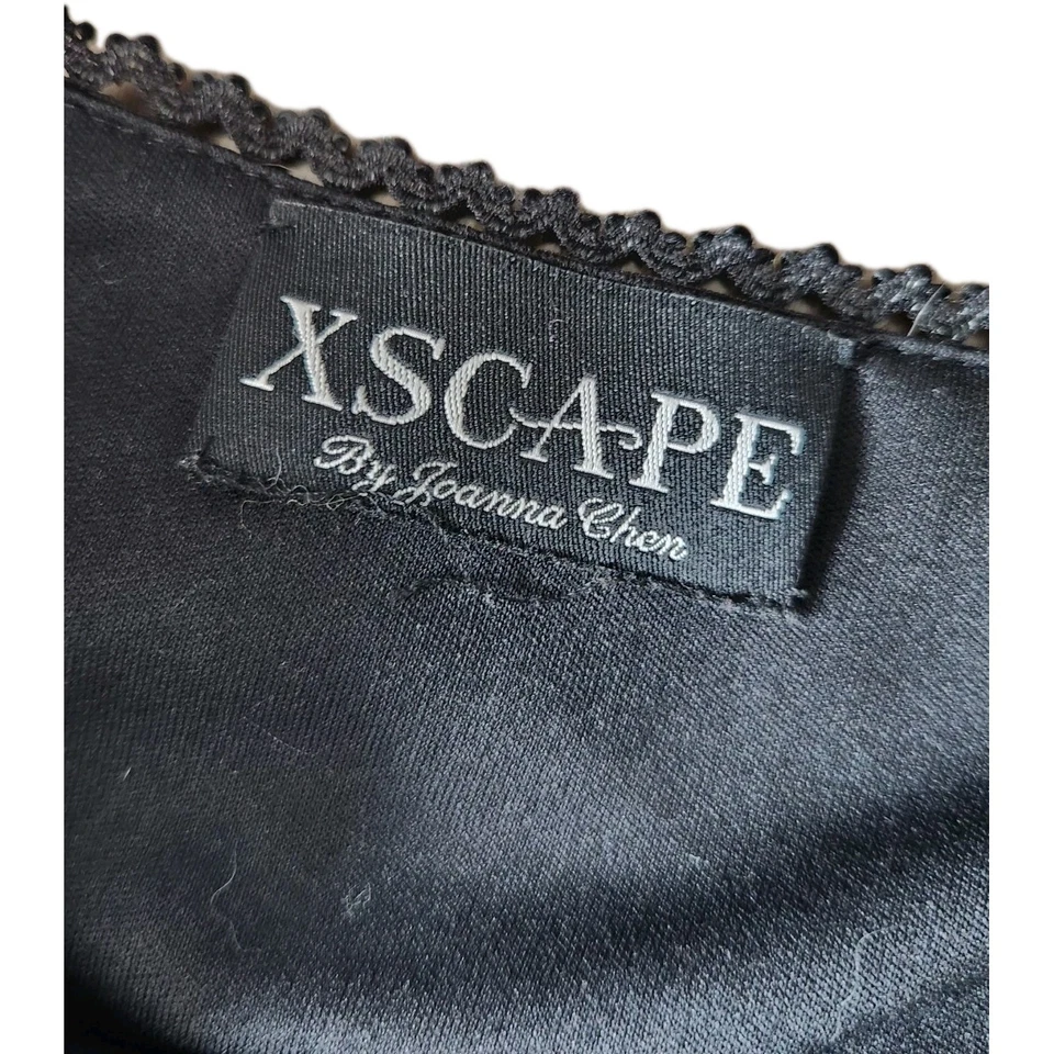 Maxi Falda Xscape Vintage Negra Con Cuentas Foral Burnout Talla XS Caprichosa Gótica Bruja Foto 3 de 4