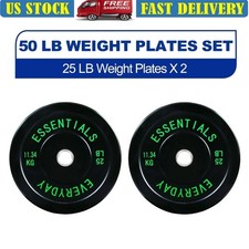 Olympic Bumper Plates Low Bounce Durable Rubber Pair/Set Gym Equipment New