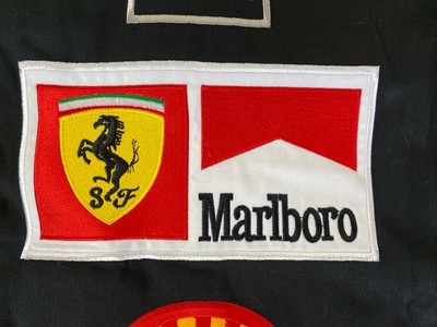 Vintage 1996 Ferrari Formula 1 Team Black Button Pit Shirt Size