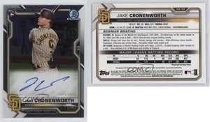 2021 Bowman Chrome Rookie Auto Jake Cronenworth #CRA-JCR Auto RC