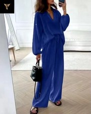    STILVOLLES DAMEN-SET   BLAU   LEICHTER STO...