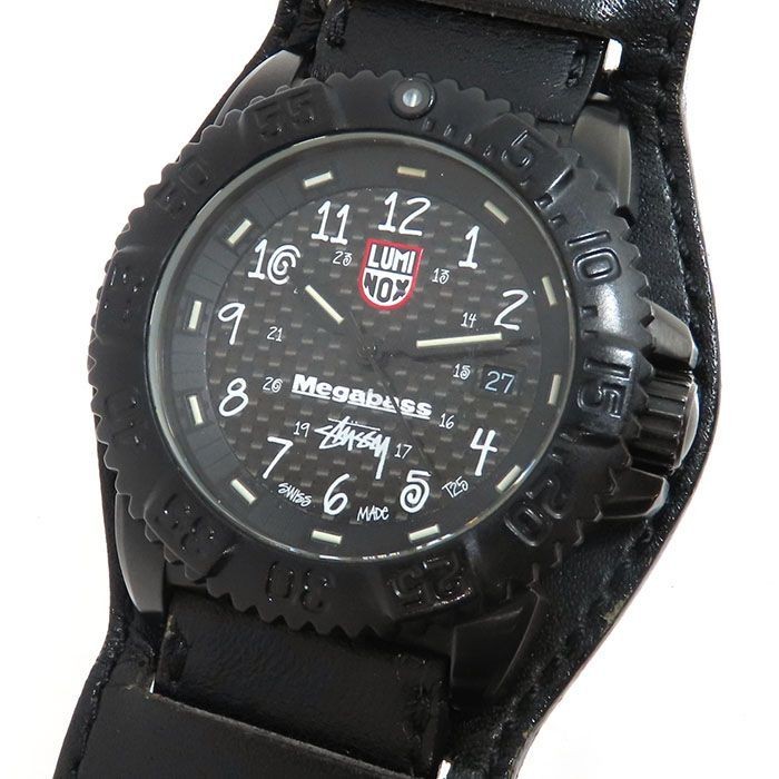 Luminox Stussy x Megabass 3150 Limited Edition Black Dial Mens Watch From Japan