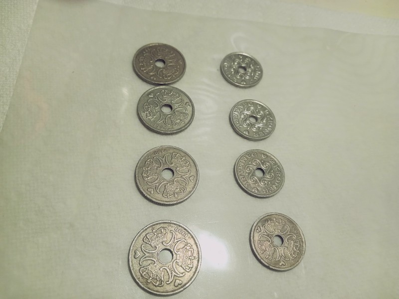 Denmark 2 & 5 Kroner Nickel Coins 2001 & 2007, 0.375, KM#860 KM#873