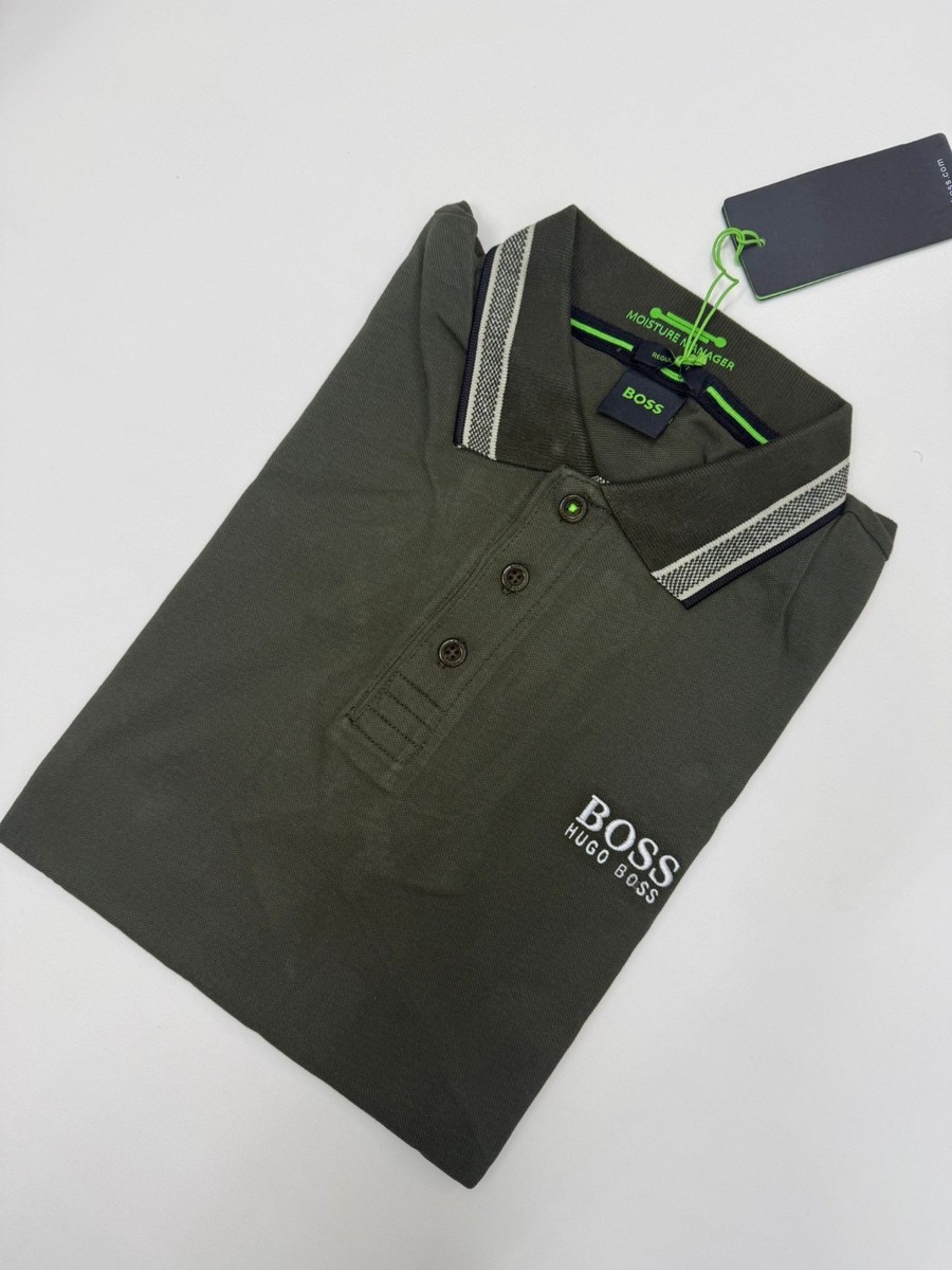 Hugo Boss Short Sleeve Polo Shirt _Moisture Manager Chest Logo | eBay