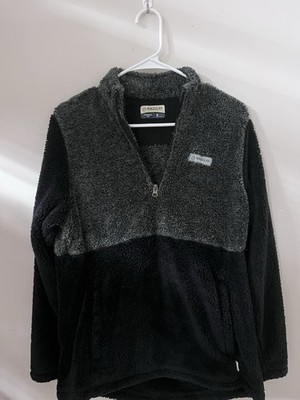Magellan Outdoors Classic Fit Colorblock Fleece Jacket Zip Gray Black Men's M