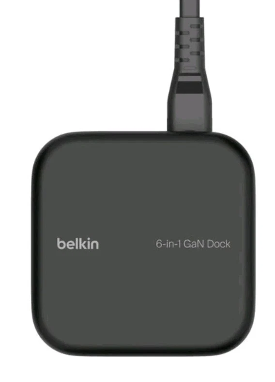 Belkin USB-C 6-in-1 Core GaN Docking Station - Black INC018 - Image 4 of 4