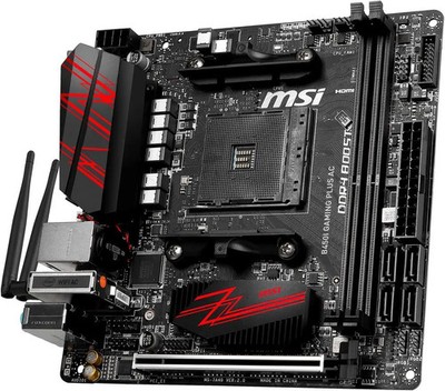 MSI B450I GAMING PLUS AC Socket AM4 AMD Mini-ITX Motherboard for