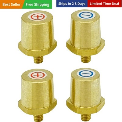 M6 Thread Male Brass Battery Charging Post Terminals, M6 Battery Post Adapter...