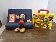 Lot Of 3 Vtg Mickey Mouse Toys/Plush DISNEY